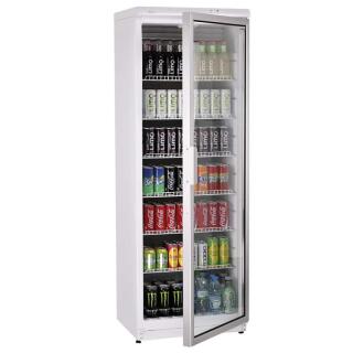 Saro schmaler Glastürkühlschrank Getränkekühlschrank Flaschenkühlschrank schwarz 